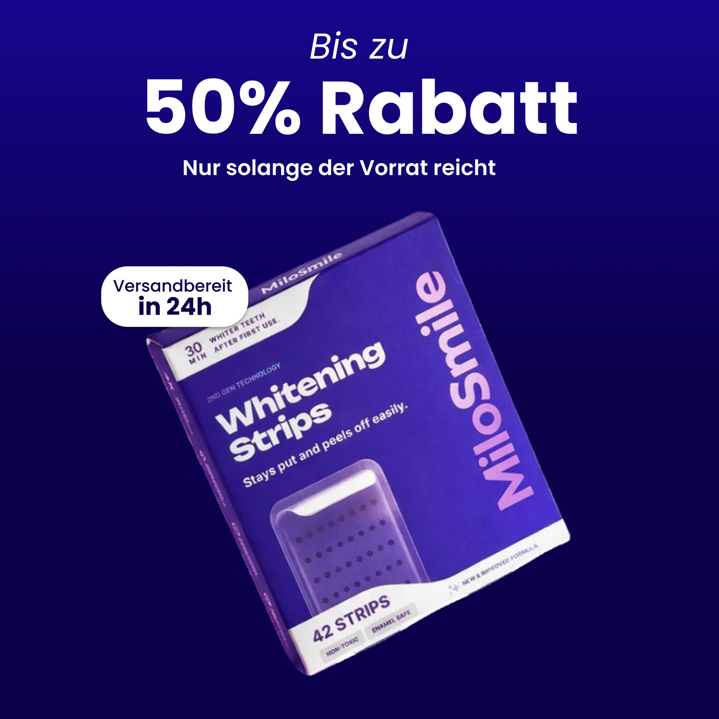 MiloSmile PureWhite Streifen